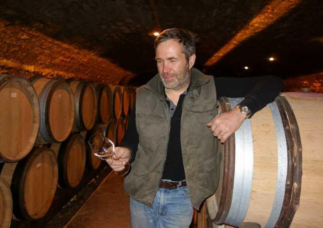 Look carefully at the glass Jean-Louis Trapet is holding; it's Chardonnay, May 2015.JPG