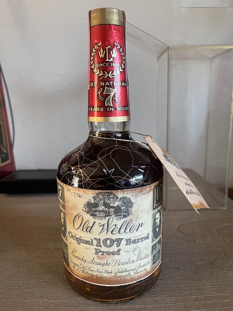 FS 1977 Old Weller 107 Gold Vein Commerce Corner Wine Classifieds WineBerserkers