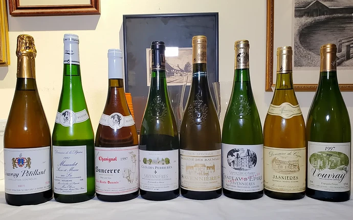 Sparkling and dry whites.