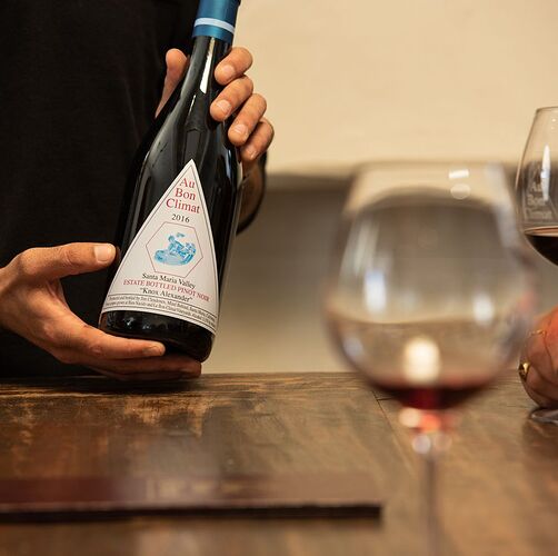 A photo at Au Bon Climat Winery