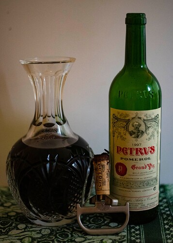 Petrus decanted small