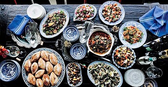 Portuguese food lay-out