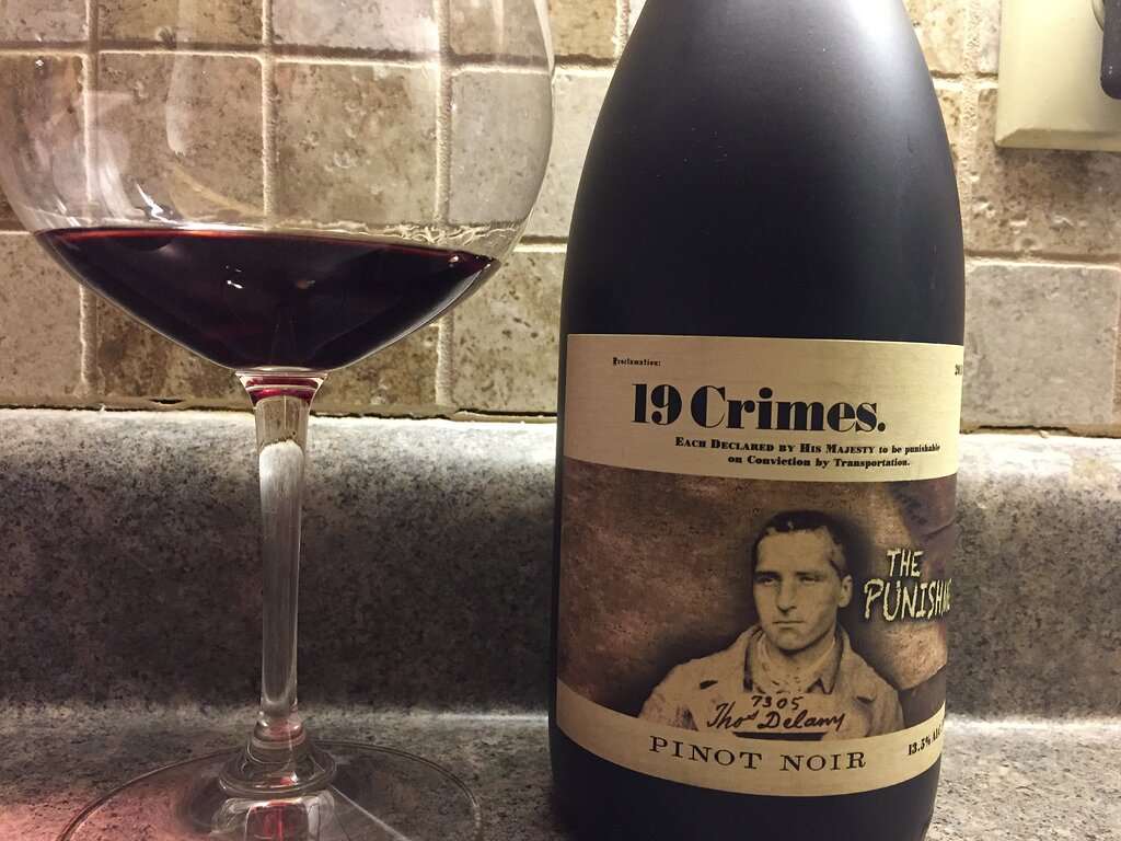 TN 2018 19 Crimes Pinot Noir The Punishment Australia South Eastern WINE TALK WineBerserkers