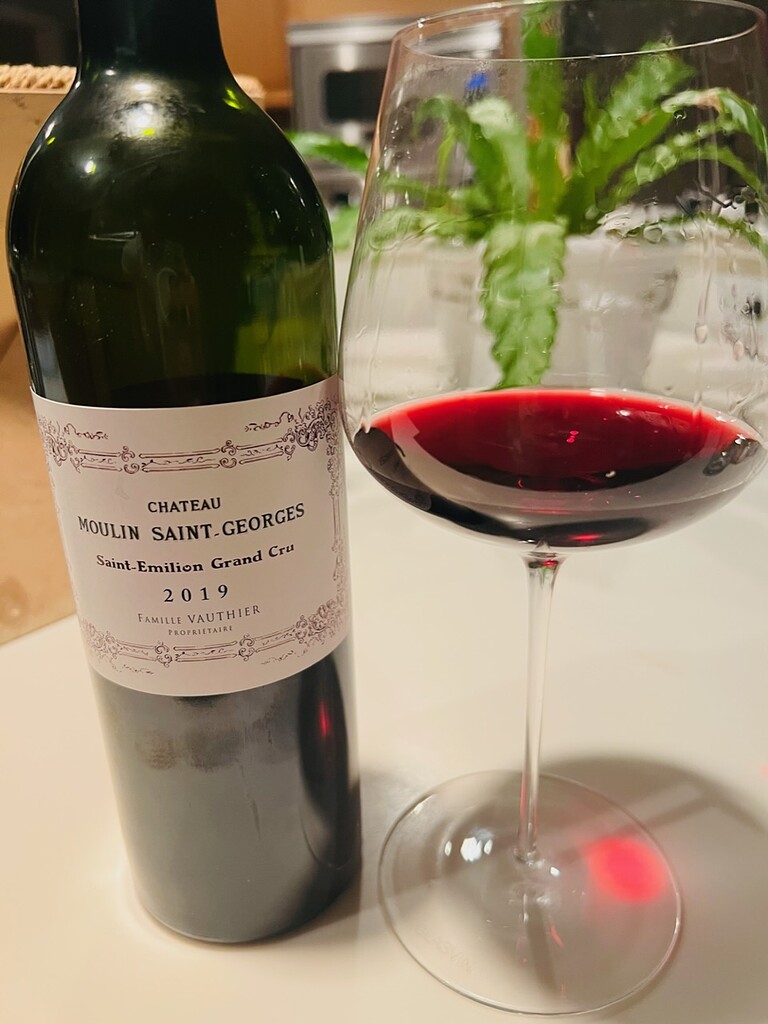 TN: 2019 Château Moulin Saint-Georges, St. Emilion - WINE