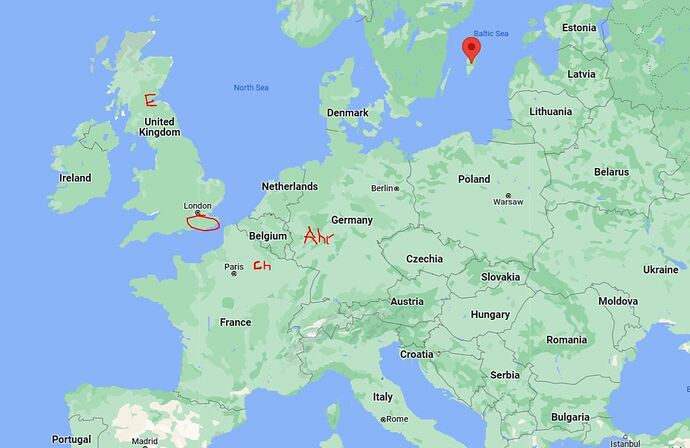 Gotland vs other European wine areas