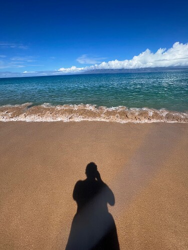 beach shadow