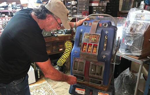 Ken working on old blue