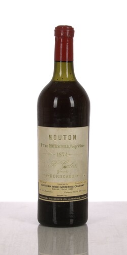 1874 Mouton Rothschild (Heritage Aug 2025)