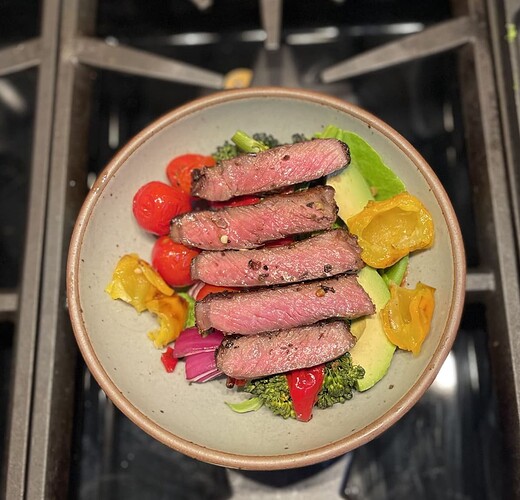 Summer Steak Salad Plated