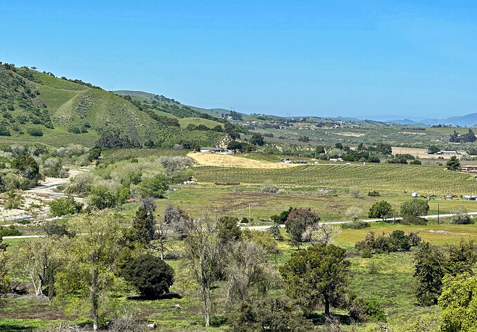 10 siletto - view from siletto to calleri and wheeler, tres pinos creek at left