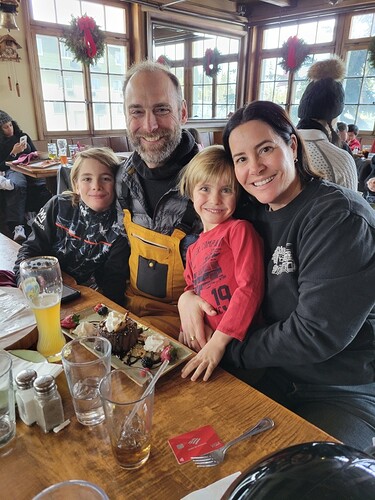 Justin & Mandy with their sons Benjamin & Clay