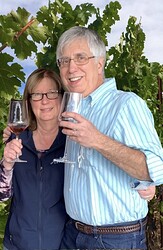 Karen and John in the vineyard