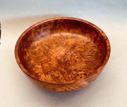 Elm Burl Fruit Bowl