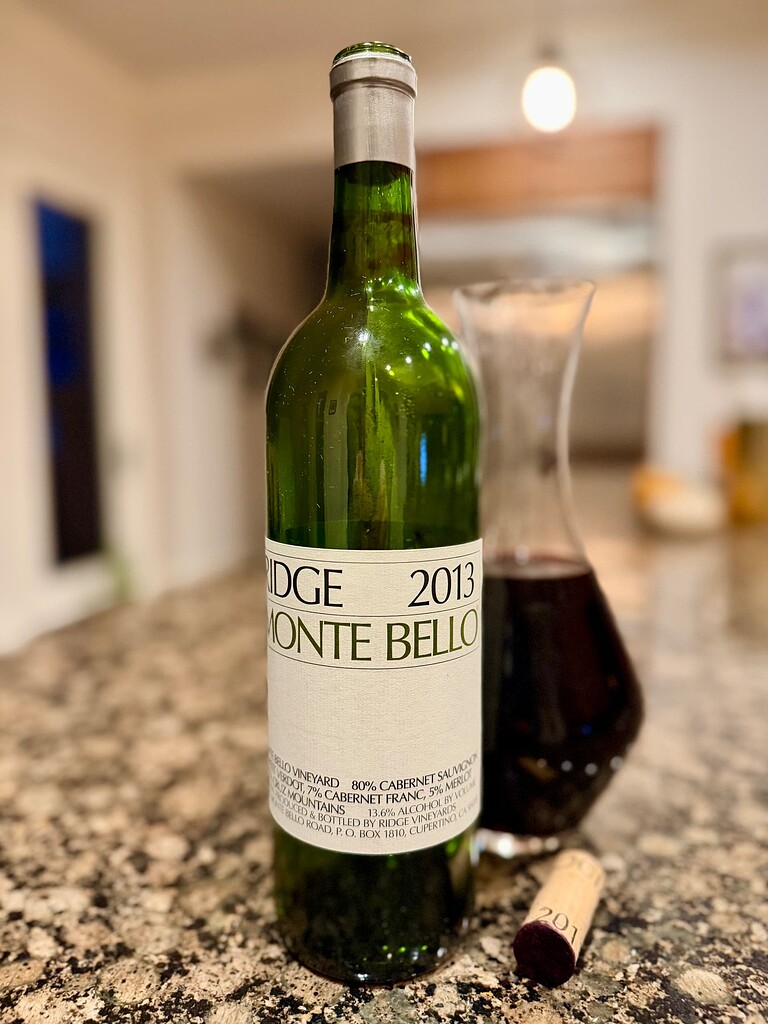 TN: 2013 Ridge Monte Bello (USA, California, Santa Cruz Mountains