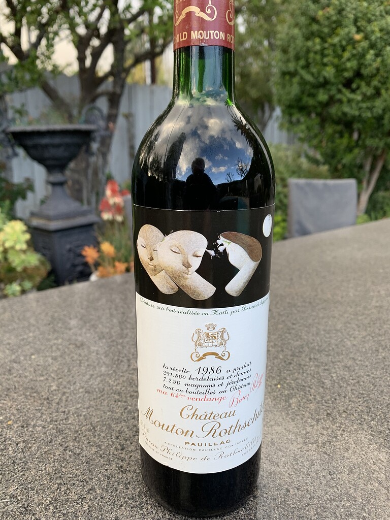Mouton 1986 - WINE TALK - WineBerserkers