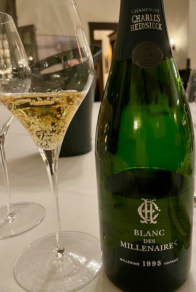 Another marathon Wednesday dinner group outing with 4 champagnes, 7