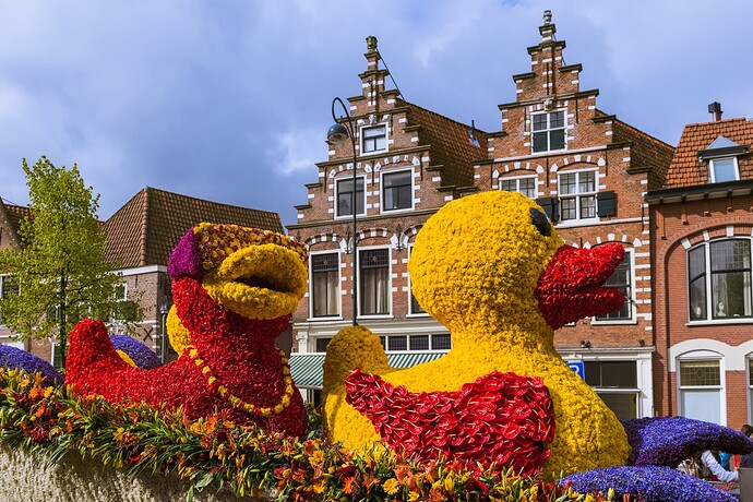 bigstock-Statue-made-of-tulips-on-flowe-234867955