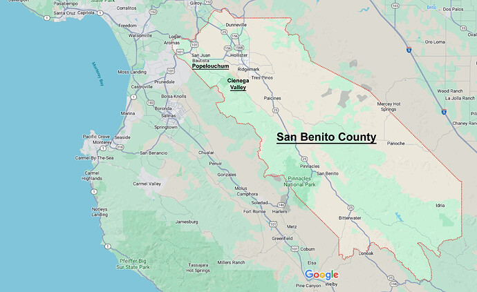 San Benito County - Google Maps 2025