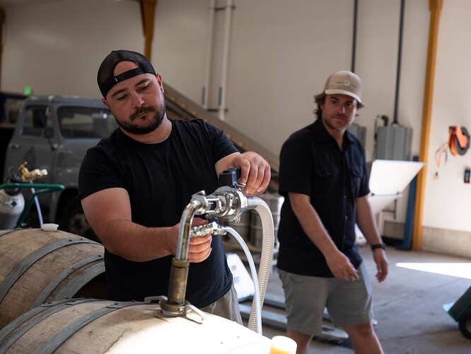 Matt supervising the intern