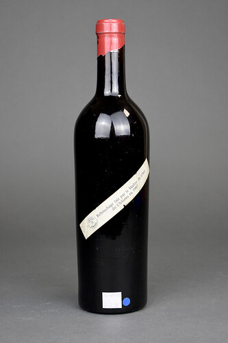1926 Ch Lafite w Etiqutte du Rebouchage rear label (encheres-occitanes.fr)