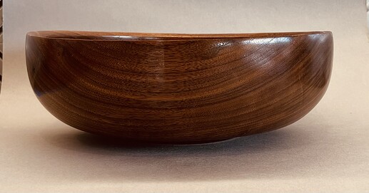 Walnut fruit bowl