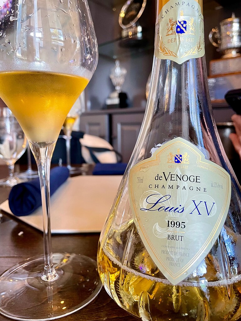 Dinner wines: '95 Venoge Louis XV and '87 Montrose - WINE TALK