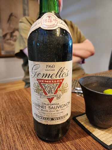 1960 Gemello Cabernet