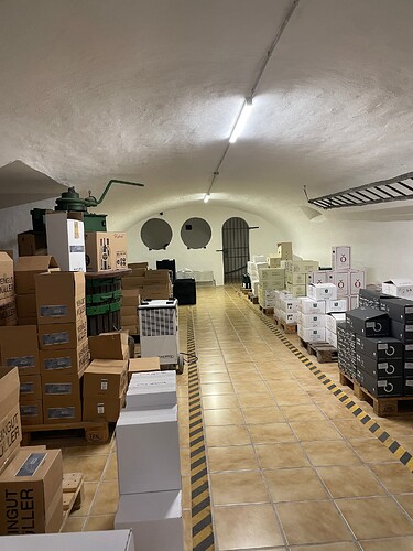 Vinothek der Saar's impressive storage facility used to be in Weingut Gebert