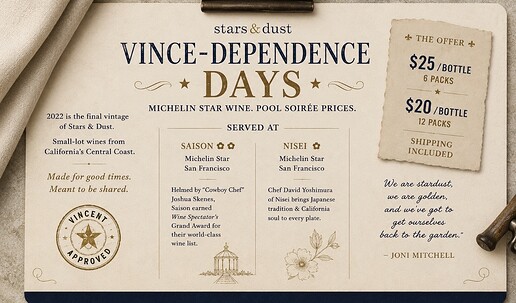 Vdays Menu