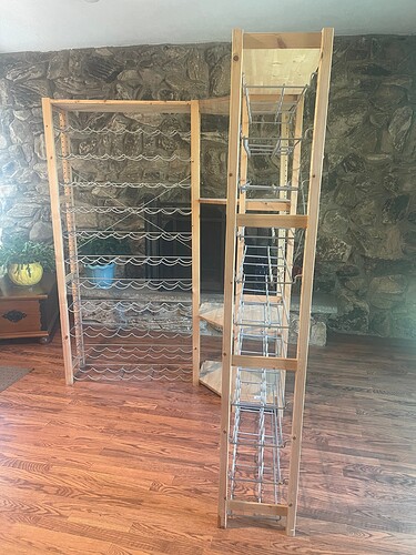 corner rack side view