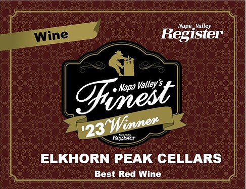 Elkhorn Peak Cellars Certificate