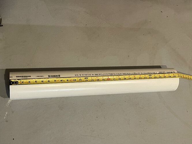 PVC storage 30 inch lenth