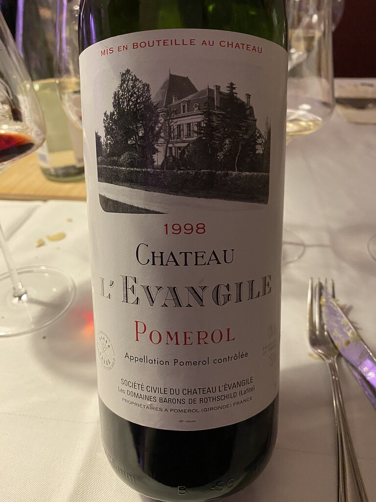 飲料 CHATEAU L'EVANGILE（シャトー レヴァンジル）1998 13％ 750ml