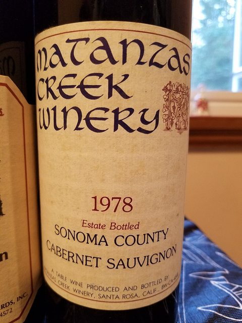 TN: Seven wines from 1978 (CA and WA), and a few others - WINE