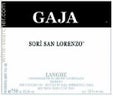 Wine Label of Gaja Sori San Lorenzo Langhe-Barbaresco, Piedmont, Italy