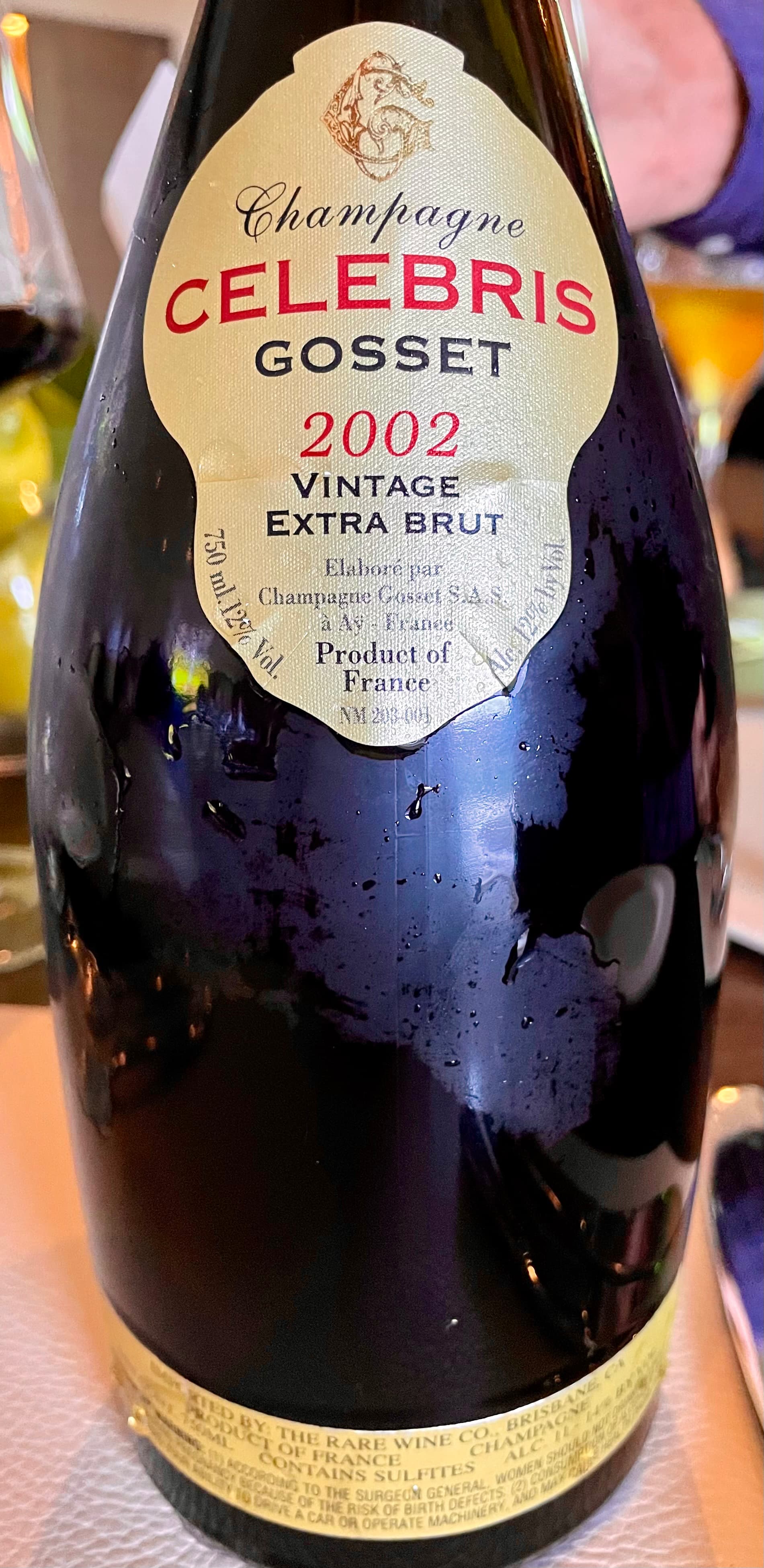 s00224629 ゴッセ GOSSET CELEBRIS 2002 Gosset Celebris Champagne Extra Brut 2002 750ml $169 - Uncle