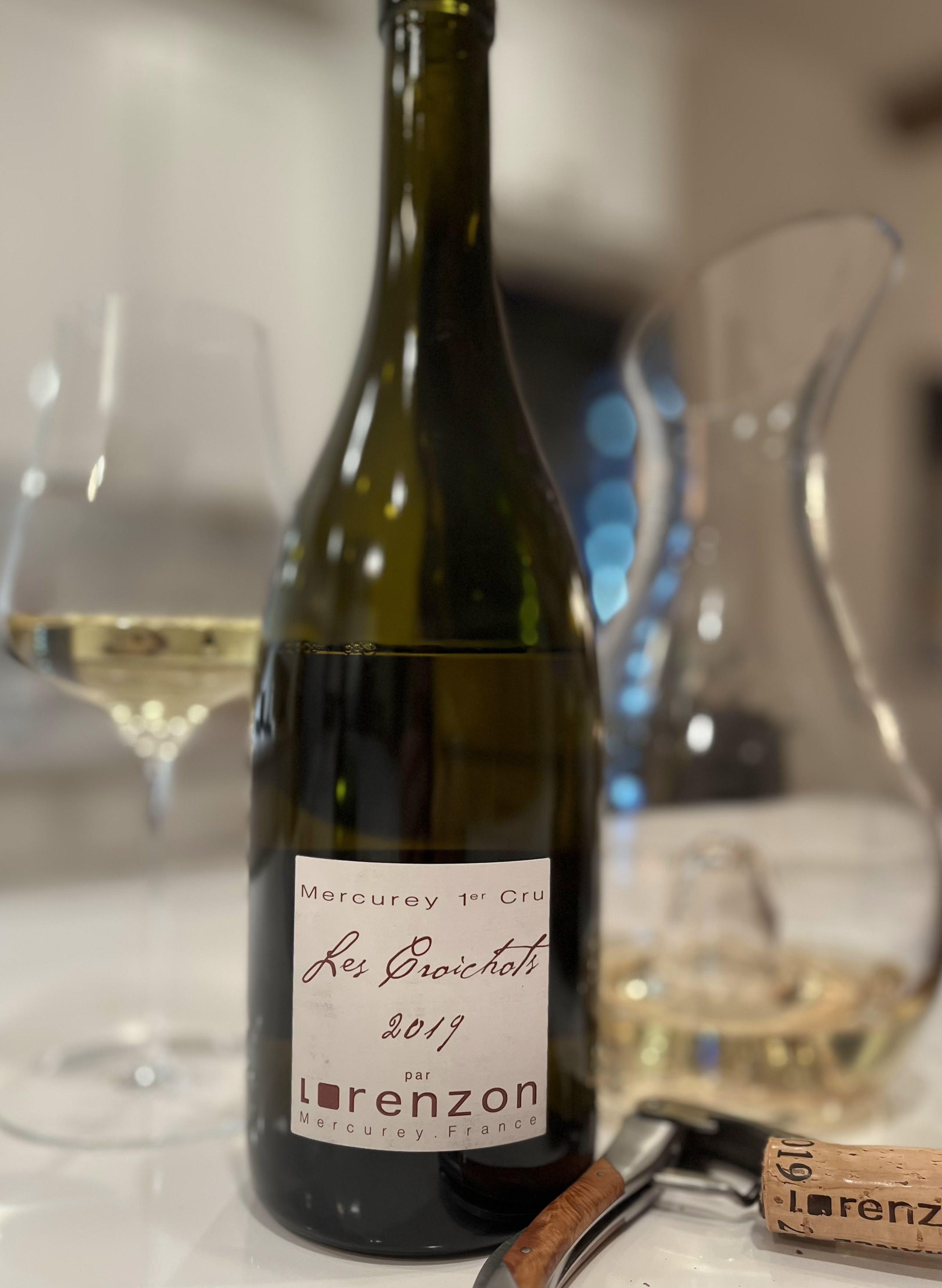TN 2019 Bruno Lorenzon Mercurey 1er Cru Les Croichots Blanc