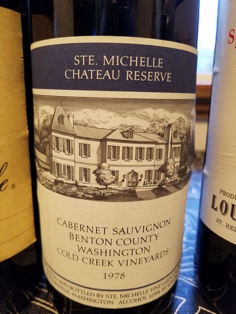 TN: Seven wines from 1978 (CA and WA), and a few others - WINE