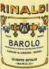 Wine Label of Giuseppe Rinaldi Cannubi San Lorenzo - Ravera, Barolo DOCG, Italy