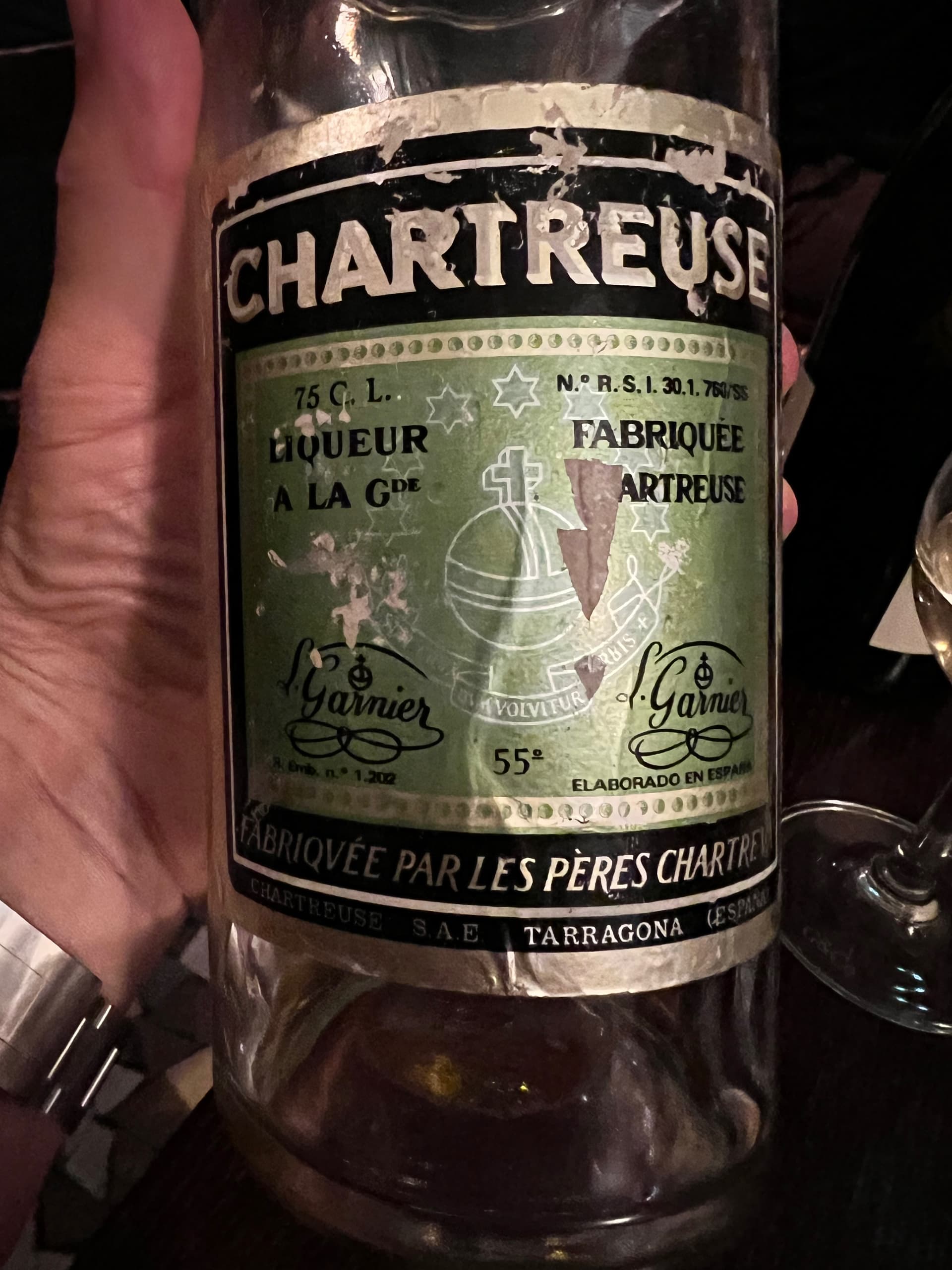 1 Bottle CHARTREUSE VERTE V.E.P Year : NM Appellatio…