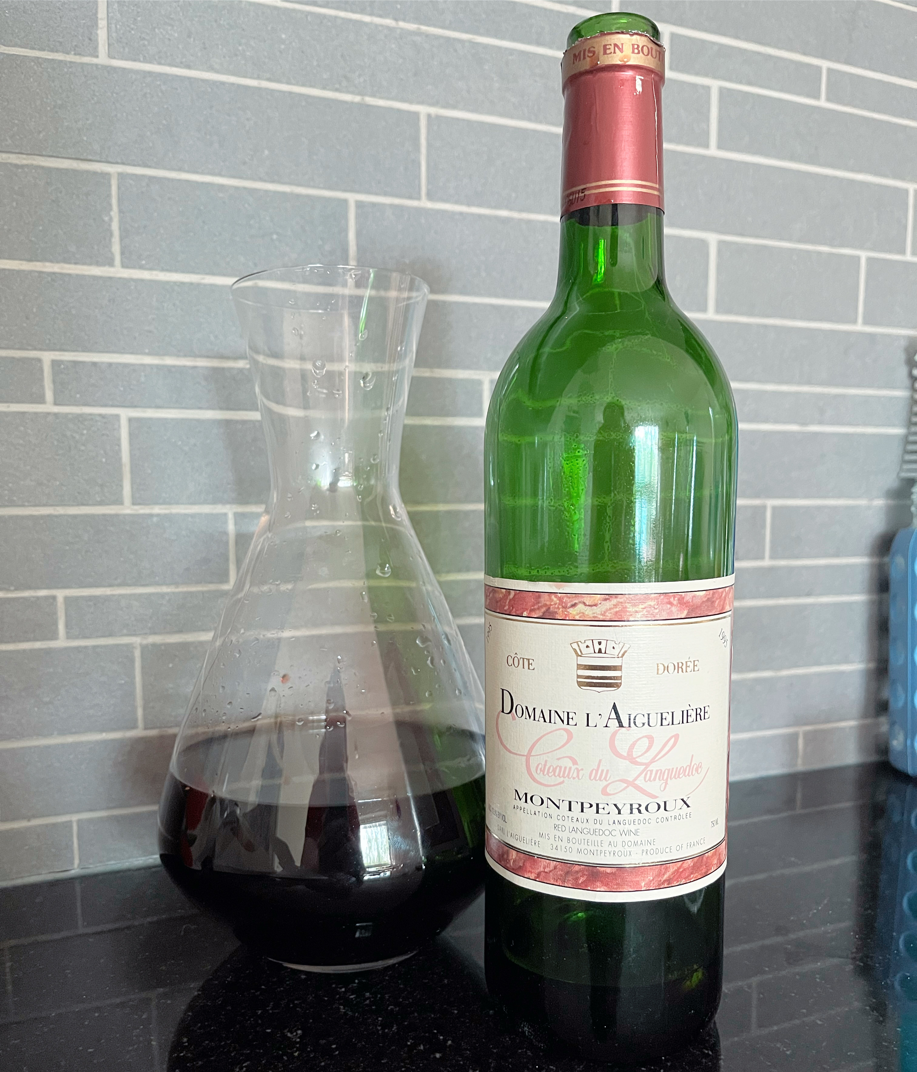 TN: 1995 Domaine l'Aiguelière Coteaux du Languedoc Montpeyroux