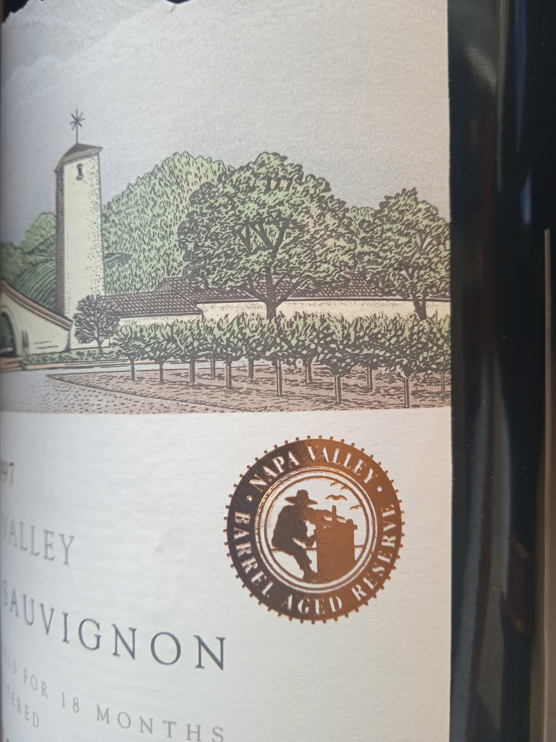 TN: 1997 Robert Mondavi Winery Cabernet Sauvignon Reserve TN: 1997 Robert Mondavi Winery Cabernet Sauvignon Reserve