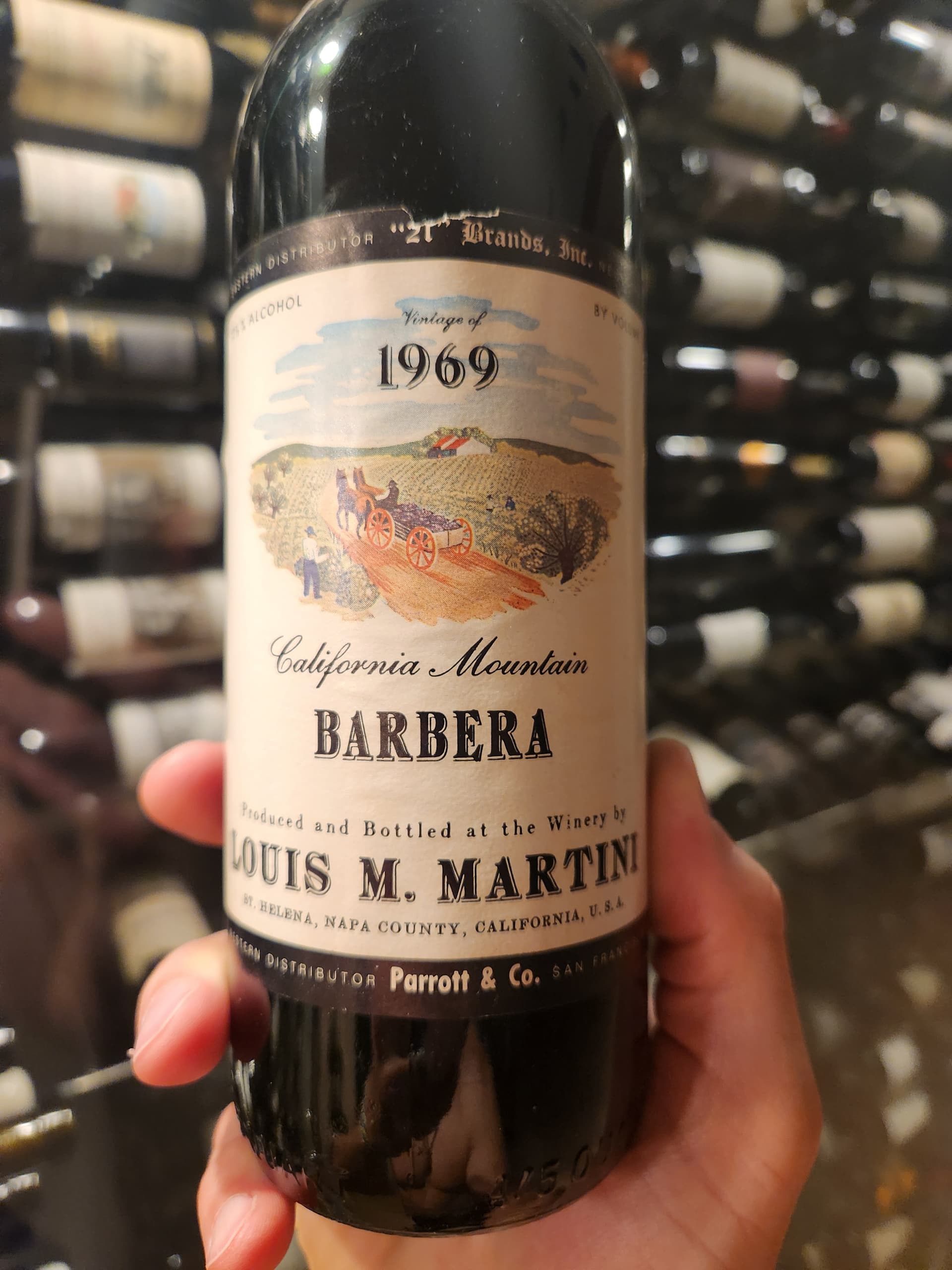 TN: 1969 Louis Martini Barbera (Mountain) - WINE TALK - WineBerserkers
