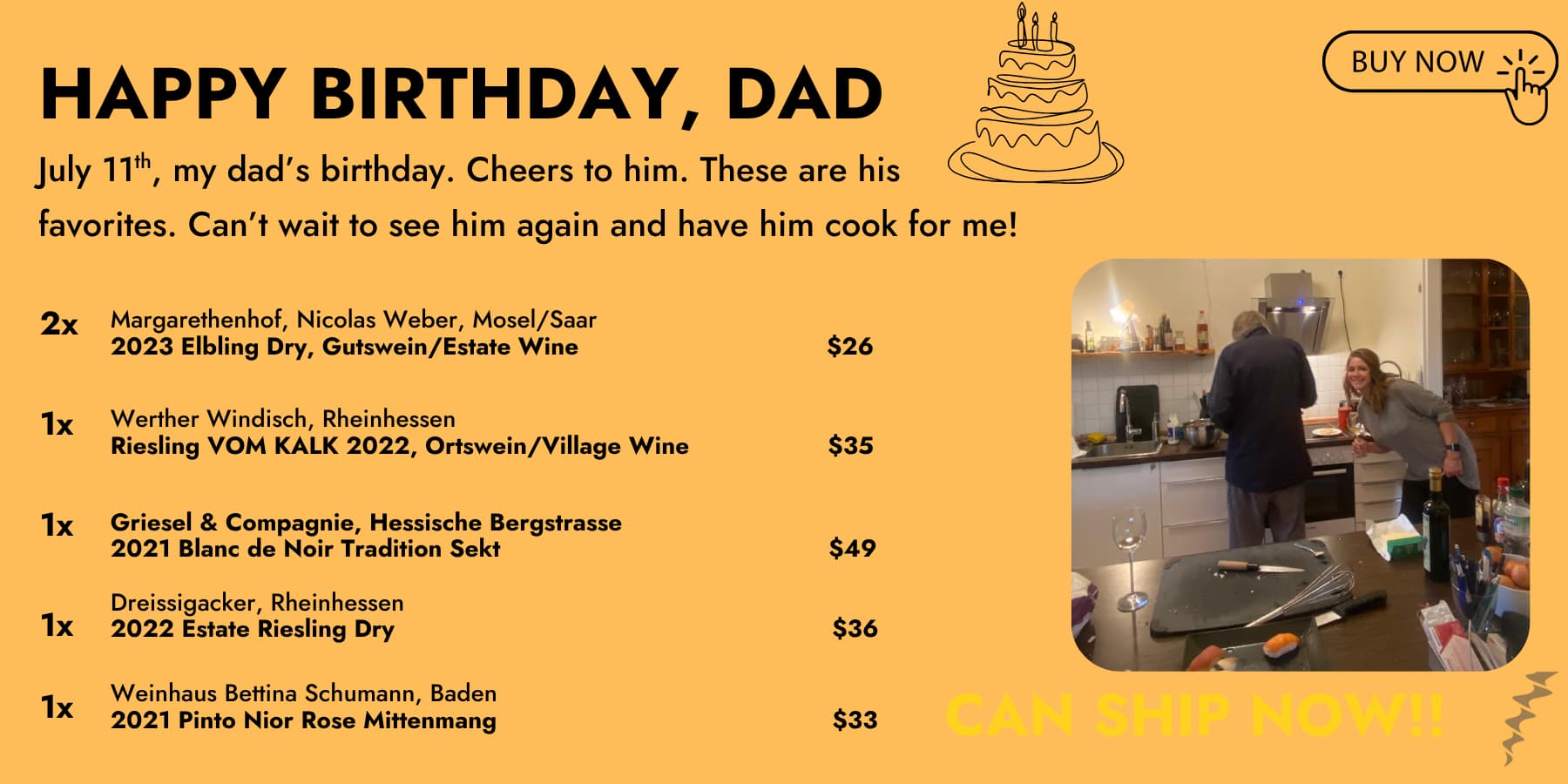 HAPPY BIRTHDAY DAD