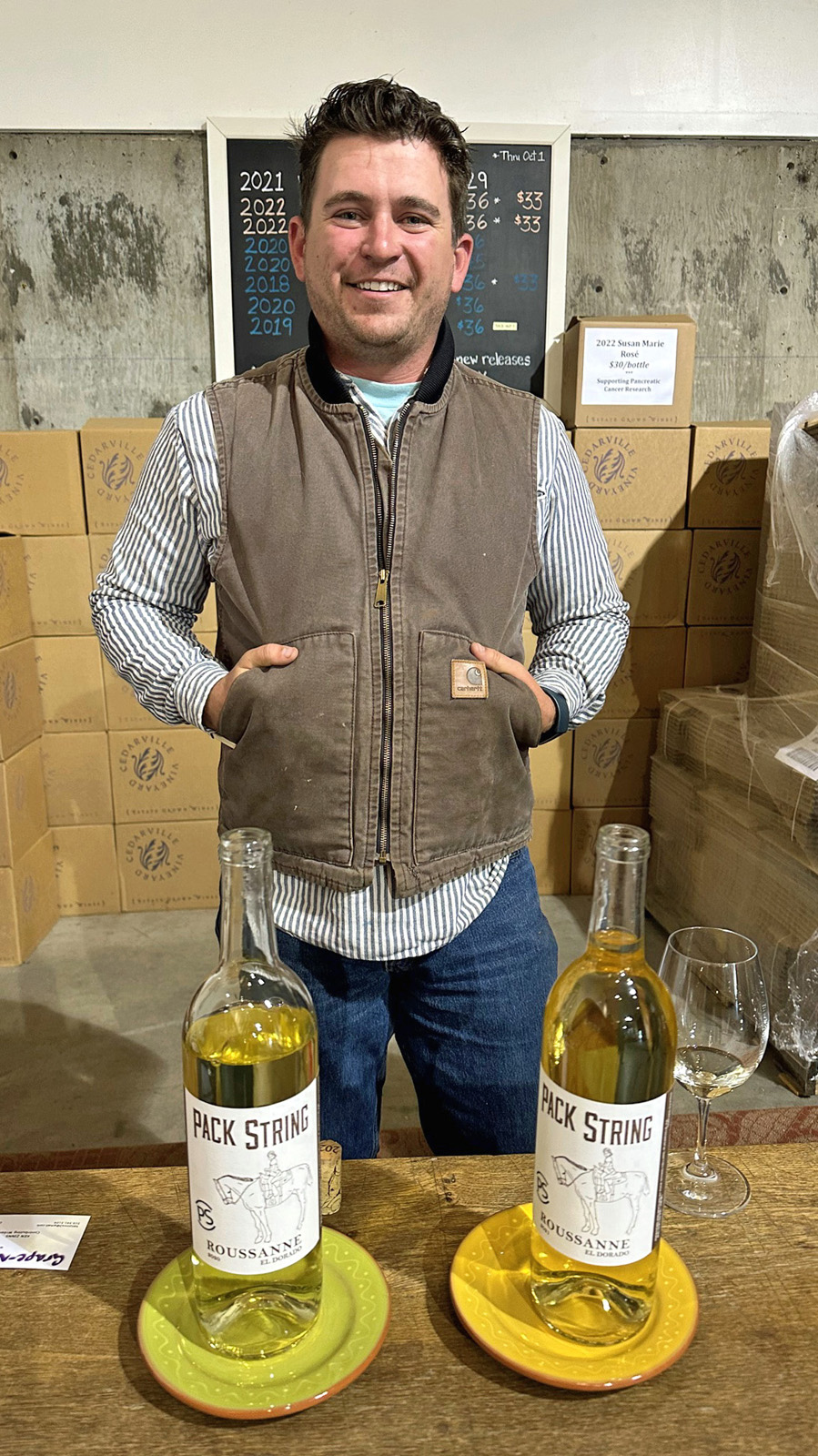 El Dorado County wine visits, November 2023 Holly’s Hill, Cedarville, Pack String, Cold Spring