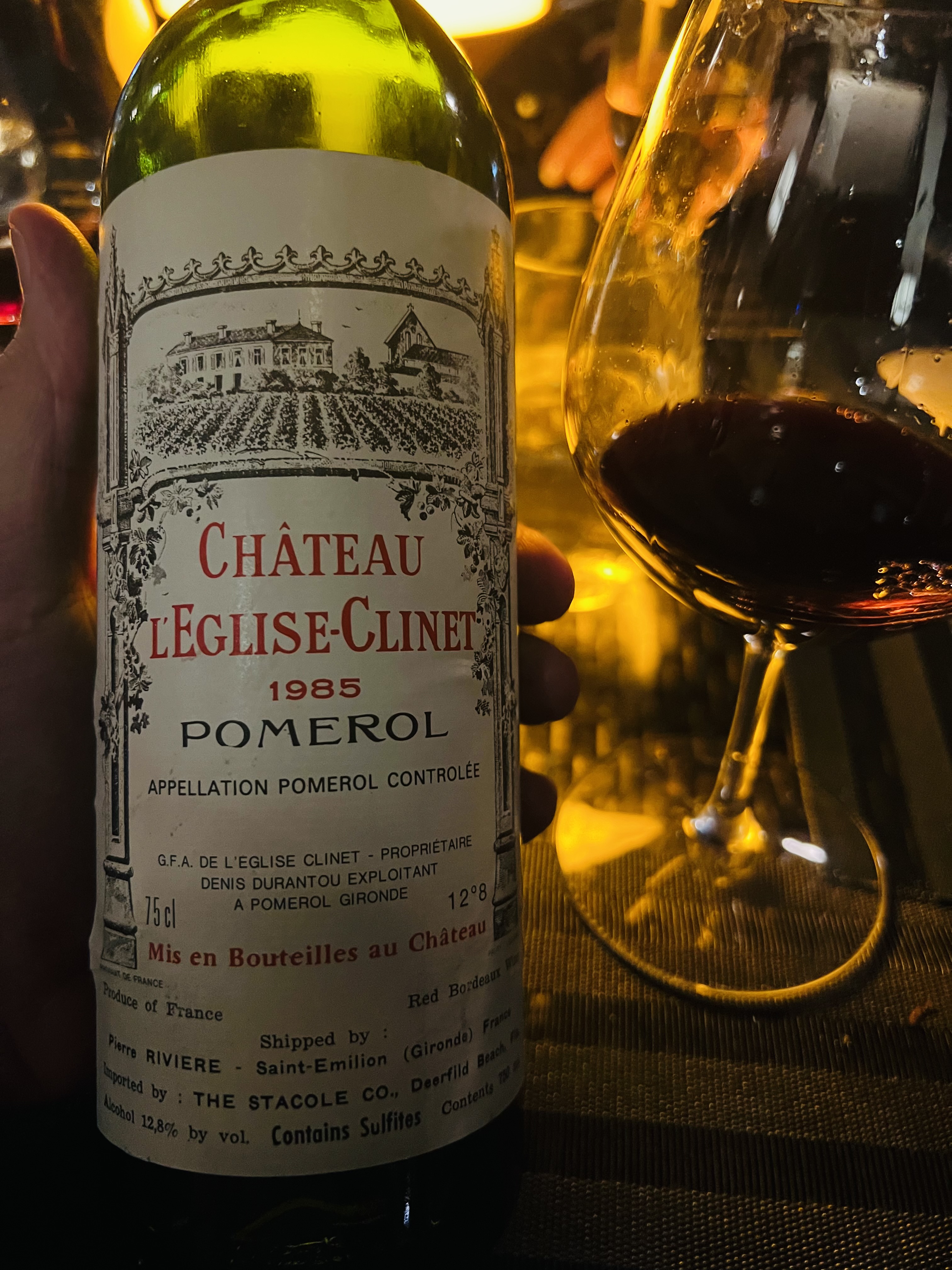 A Perfect Evening w/2008 Ausone, 1985 L'Eglise Clinet, 1990
