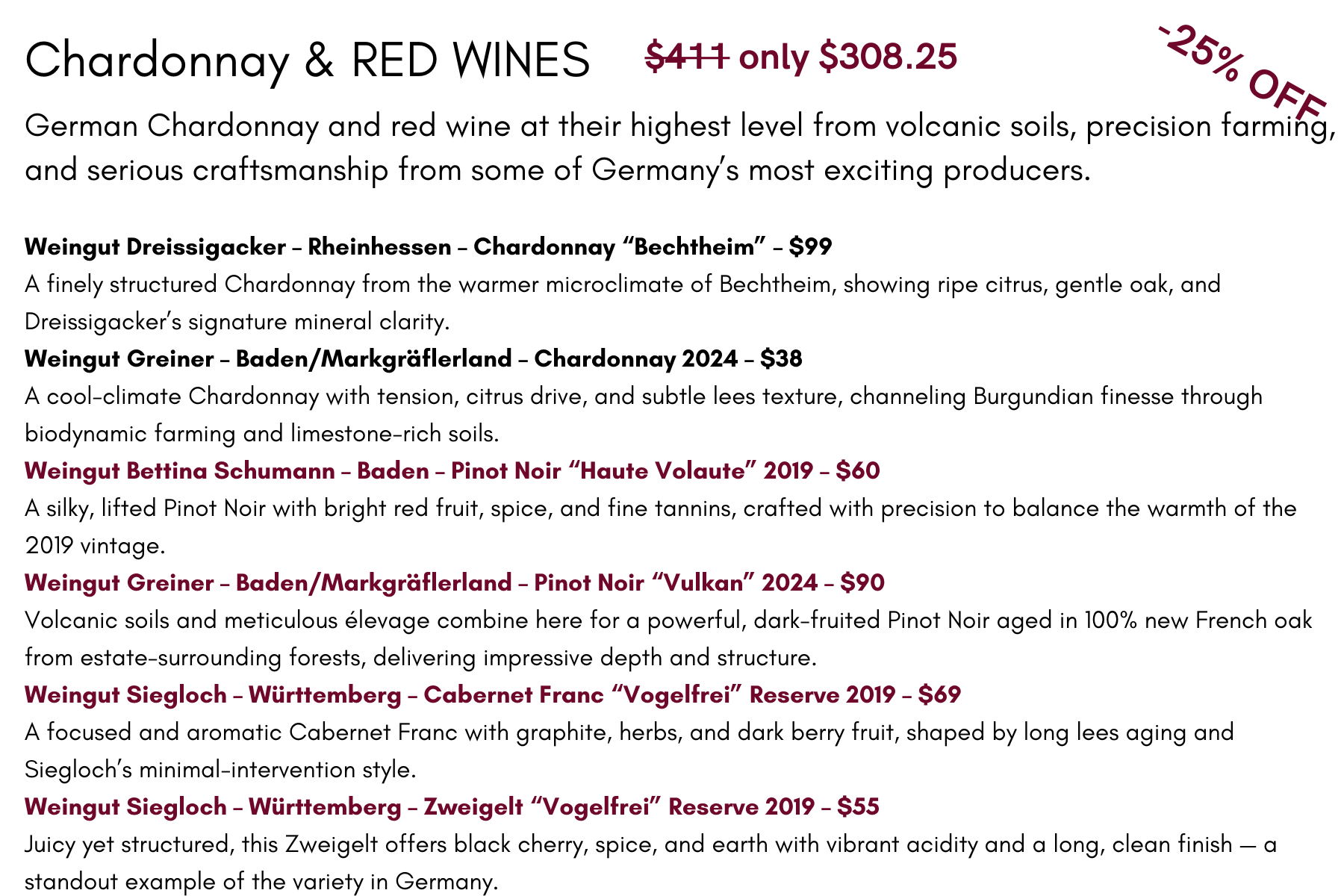 Offer 4. Germany has it all 25%