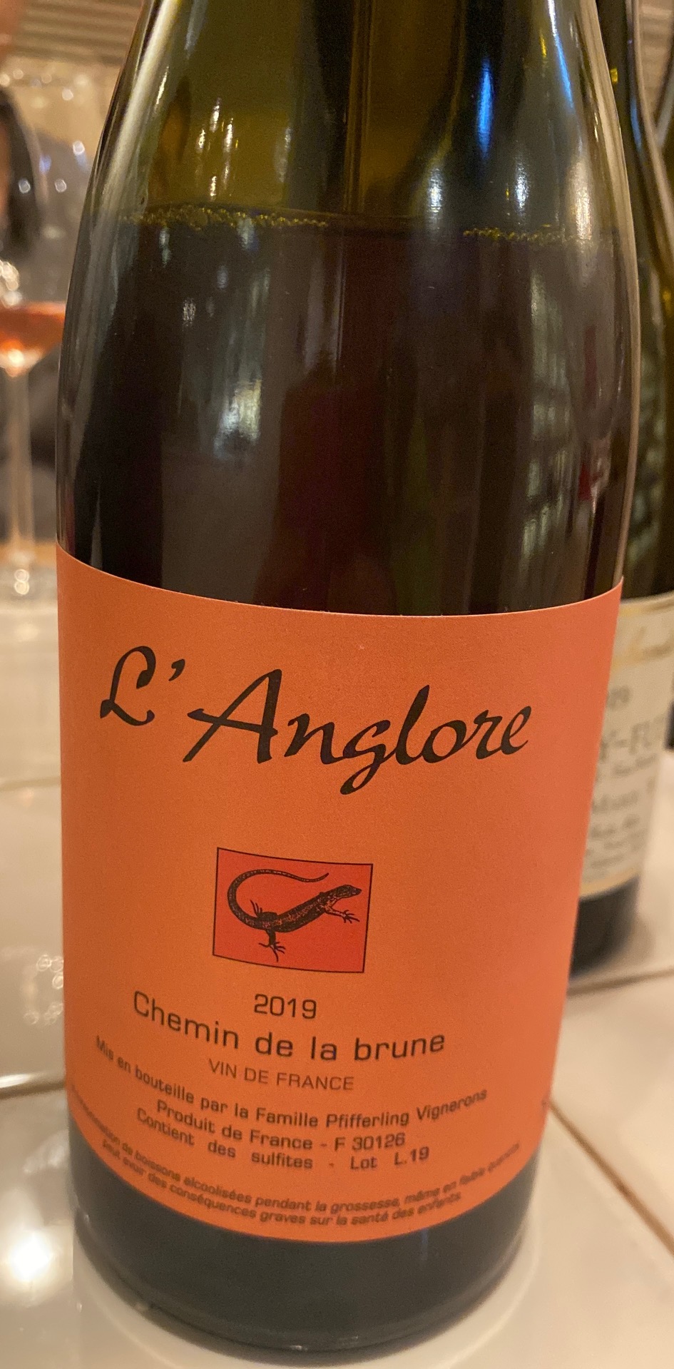 TN: Domaine de l'Anglore Chemin de la brune 2019 - WINE TALK