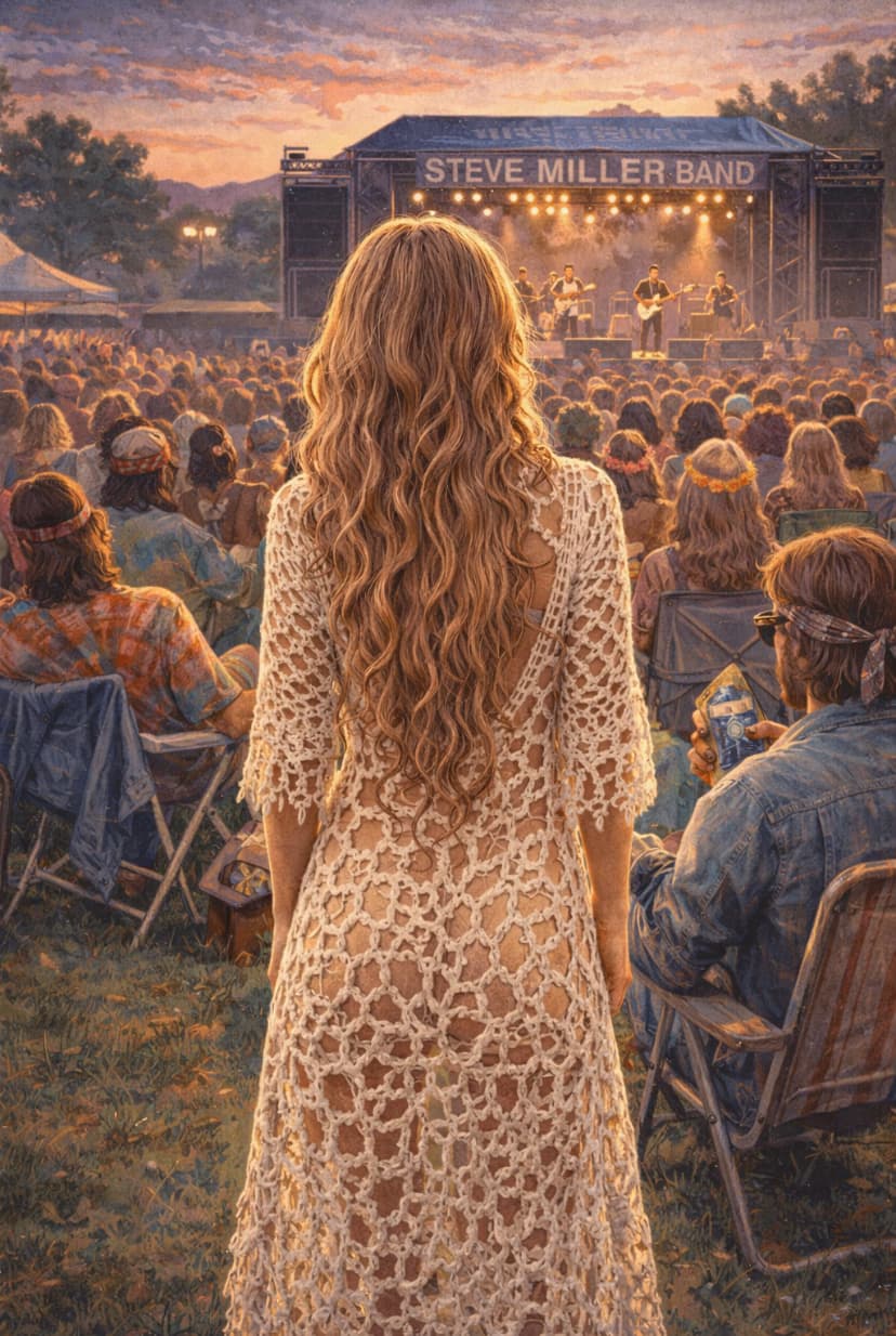 Chat GPT's Much Hooter Version of the Crochet Dress Woman