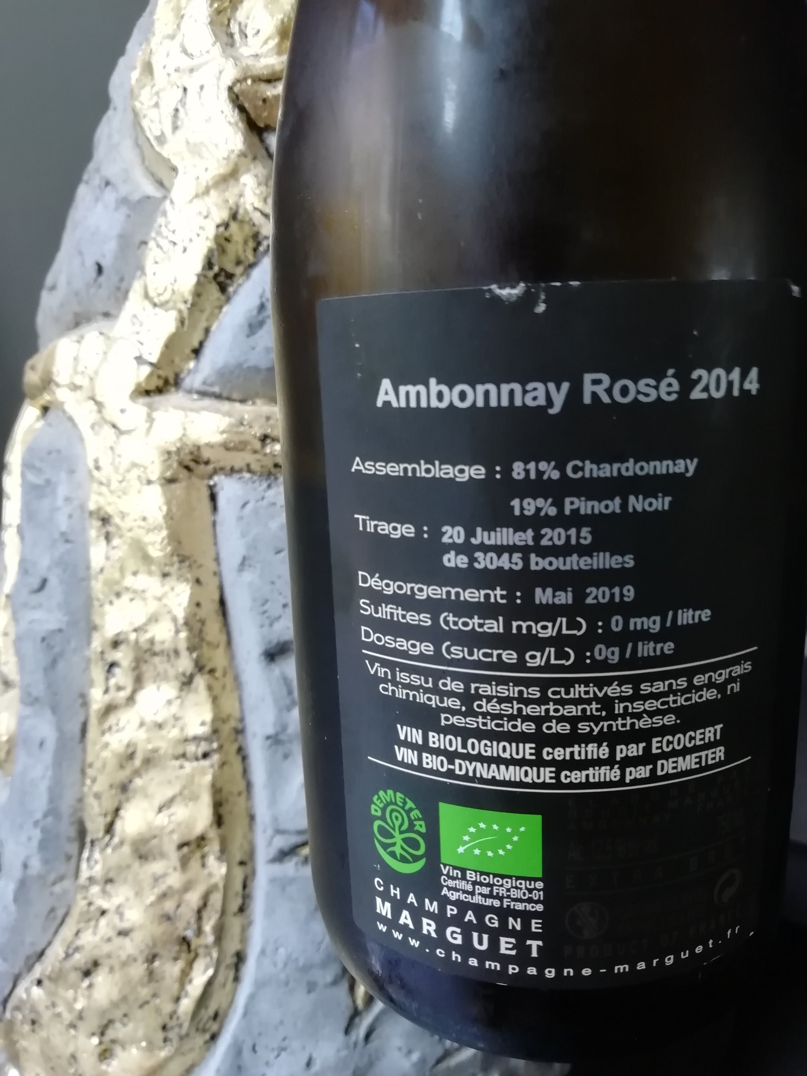 MARGUET Le Parc 2014 シャンパン Le Parc Grand Cru Lieu-Dit